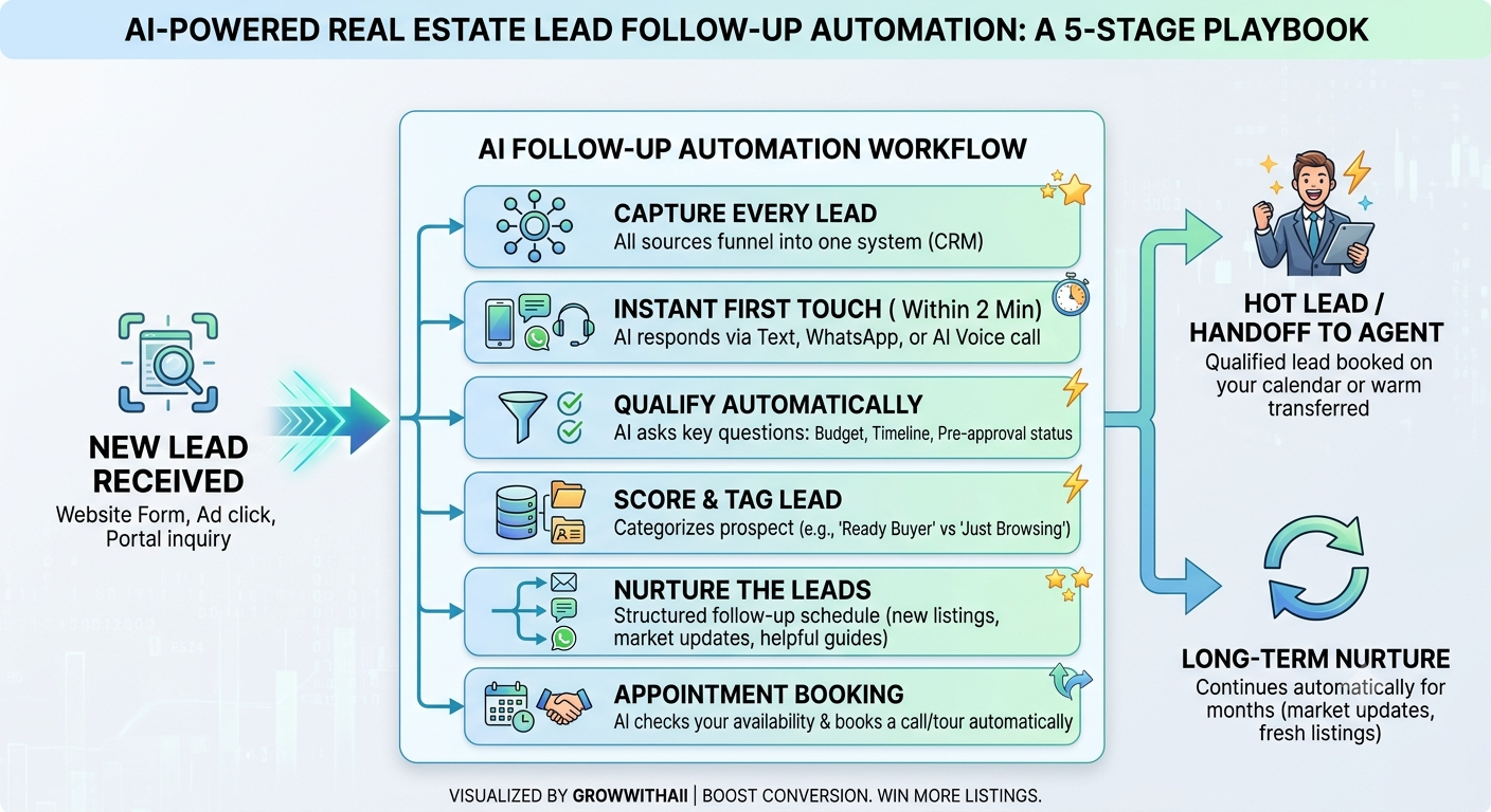 AI Powered Real estate lead follow up automation