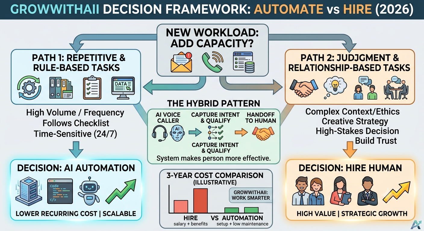 Automation vs Hiring descision framework