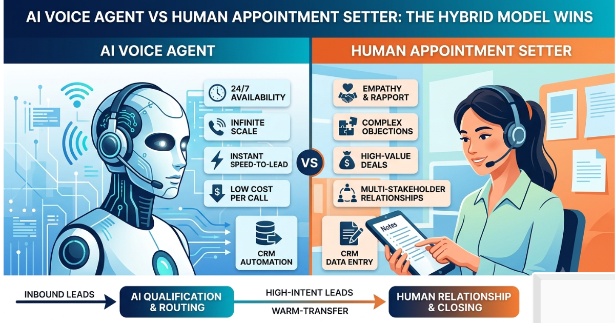 AI Voice agent vs Human